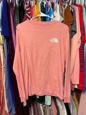 The North Face Dusty Pink Long Sleeve Logo Shirt